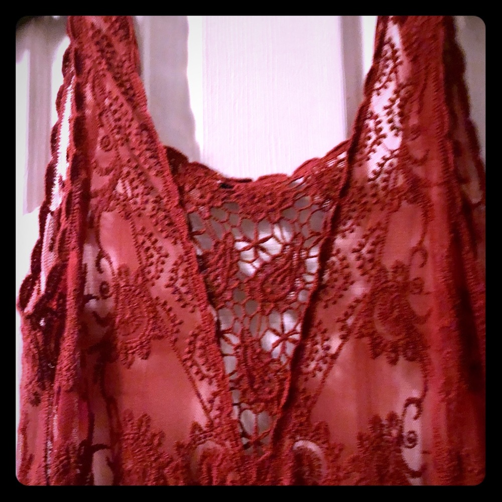 Midi Dark Red Vest